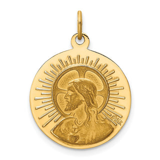 14K Yellow Gold Matka Boska Medal Charm XR655
