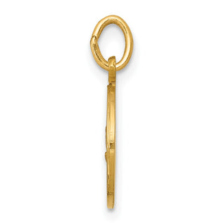 14K Yellow Gold Our Lady of Fatima Medal Charm XR664