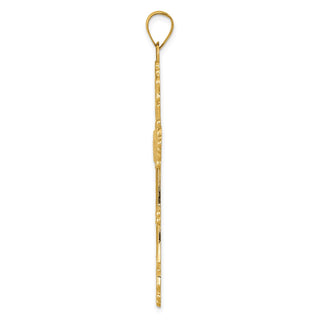 14k Yellow Gold Polished Cross Pendant XR706