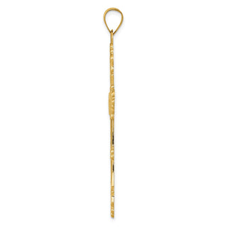 14k Yellow Gold Polished Cross Pendant XR706