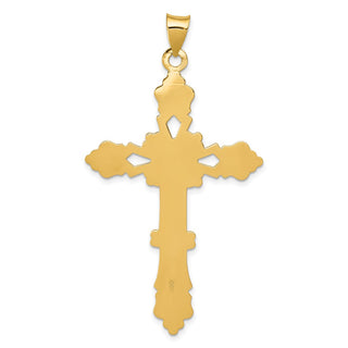 14k Yellow Gold Polished Cross Pendant XR706