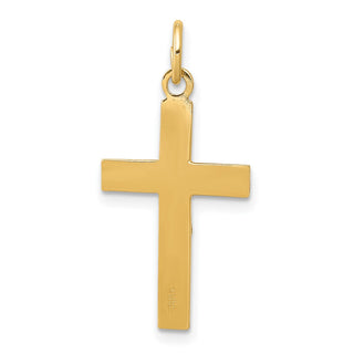 14k Two-tone Gold INRI Crucifix Pendant XR725