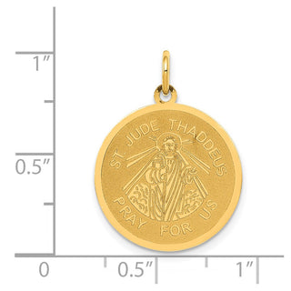 14K Yellow Gold Saint Jude Thaddeus Charm