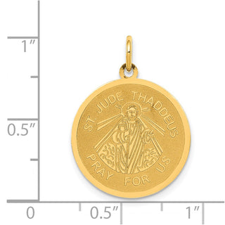 14K Yellow Gold Saint Jude Thaddeus Charm