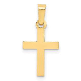 14k Yellow Gold Cross Pendant XR768