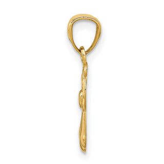 14k Yellow Gold Polished Angel Pendant XR918