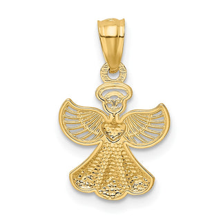 14k Yellow Gold Polished Angel Pendant XR918