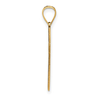 14k Yellow Gold Laser Designed Cross Pendant XR941