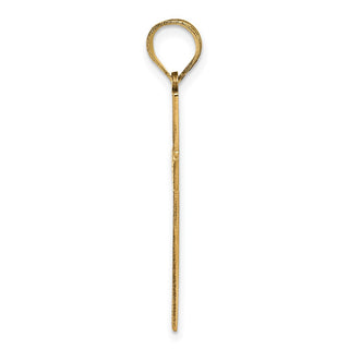 14k Yellow Gold Laser Designed Cross Pendant XR942
