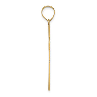 14k Yellow Gold Laser Designed Cross Pendant XR943