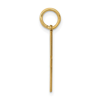 14K Yellow Gold Laser Designed Greek Cross Charm