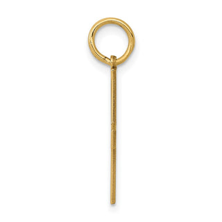 14K Yellow Gold Laser Designed Greek Cross Charm