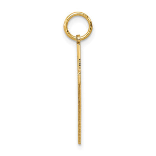 14k Yellow Gold Laser Designed Cross Pendant XR993
