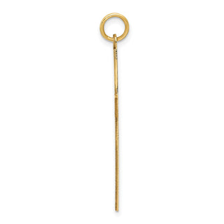 14k Yellow Gold Laser Designed Cross Pendant XR995