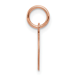 14k Rose Gold Plain .018 Gauge Circular Engravable Disc Charm XRM134/18