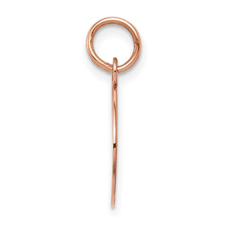 14k Rose Gold Plain .013 Gauge Circular Engraveable Disc Charm XRM135/13