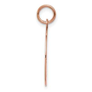 14k Rose Gold Plain .035 Gauge Circular Engravable Disc Charm XRM136/35