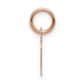 14k Rose Gold Plain .013 Gauge Engravable Heart Disc Charm XRM193/13