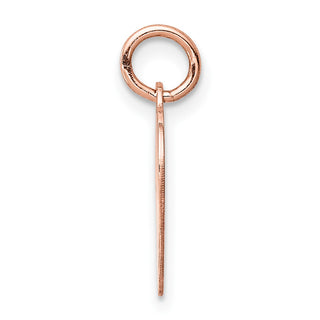 14k Rose Gold Heart Disc Charm XRM527/18