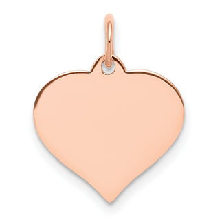 14k Rose Gold Heart Disc Charm XRM527/18