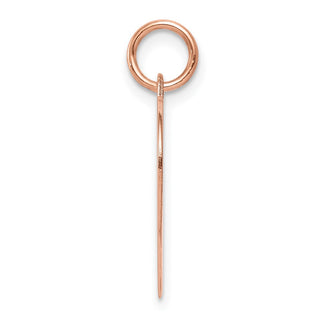 14k Rose Gold Heart Disc Charm XRM529/27