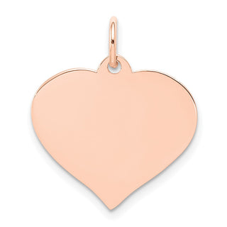 14k Rose Gold Heart Disc Charm XRM529/18