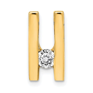 14k Yellow Gold A 4.1mm Diamond Slide Pendant
