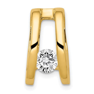 14k Yellow Gold A 5.25mm Diamond Slide Pendant XS229A