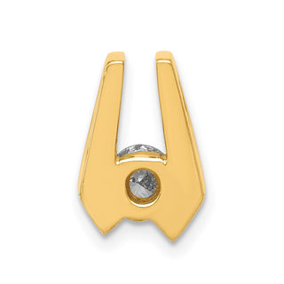 14k Yellow Gold A 4.5mm Diamond Slide Pendant XS503A