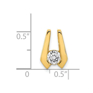14k Yellow Gold A 4.5mm Diamond Slide Pendant XS503A