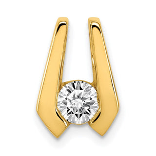 14k Yellow Gold AA 4.5mm Diamond Slide Pendant XS503AA