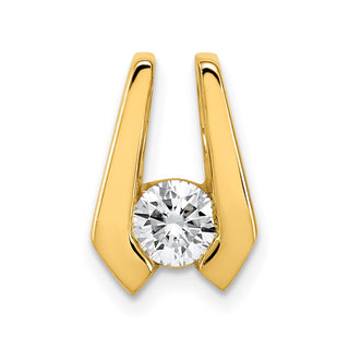 14k Yellow Gold AA 4.5mm Diamond Slide Pendant XS503AA