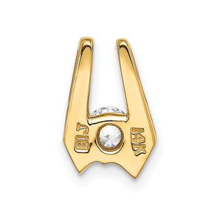 14k Yellow Gold AA 4.5mm Diamond Slide Pendant XS510AA