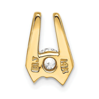 14k Yellow Gold A 4.5mm Diamond Slide Pendant XS510A