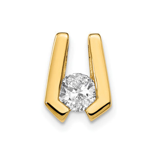 14k Yellow Gold A 4.5mm Diamond Slide Pendant XS510A