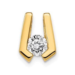 14k Yellow Gold AA 4.5mm Diamond Slide Pendant XS510AA