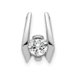 14k White Gold 4.75mm A Diamond Slide Pendant