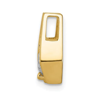 14k Yellow Gold 5.25mm A Diamond Slide Pendant