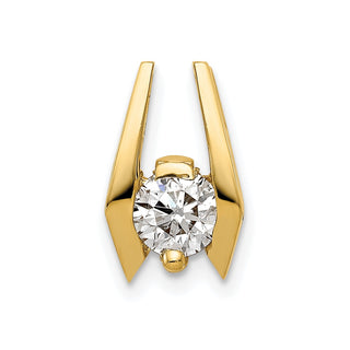 14k Yellow Gold 5.25mm A Diamond Slide Pendant