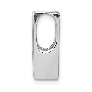 14k White Gold AA 4.1mm Diamond Slide Pendant