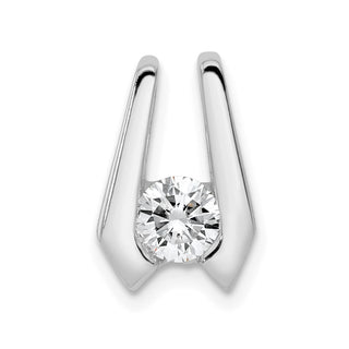 14k White Gold AAA 4.5mm Diamond Slide Pendant XSW68AAA