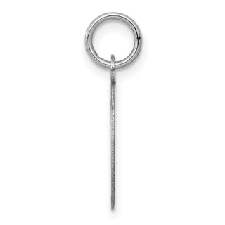14k White Gold Plain .011 Gauge Oval Engravable Disc Charm XWM100/11