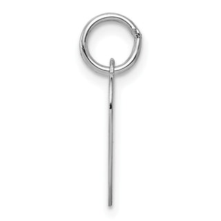 14k White Gold Plain .011 Gauge Engravable Heart Charm XWM117/11