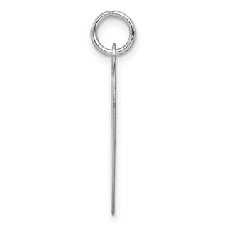 14k White Gold Plain .011 Gauge Engravable Heart Charm XWM119/11