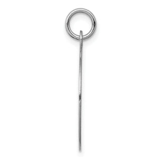 27mm x 20mm 14k White Gold Plain .018 Gauge Round Engravable Disc Charm