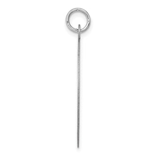 33mm x 25mm 14k White Gold Plain .013 Gauge Round Engravable Disc Charm