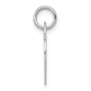 14k White Gold Small 0.018 Gauge Engravable Heart Charm