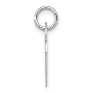 14k White Gold Small 0.018 Gauge Engravable Heart Charm