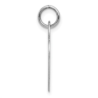 14k White Gold 0.035 Gauge Medium Engravable Heart Charm