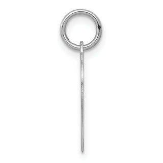 14k White Gold Heart Disc Charm XWM603/11